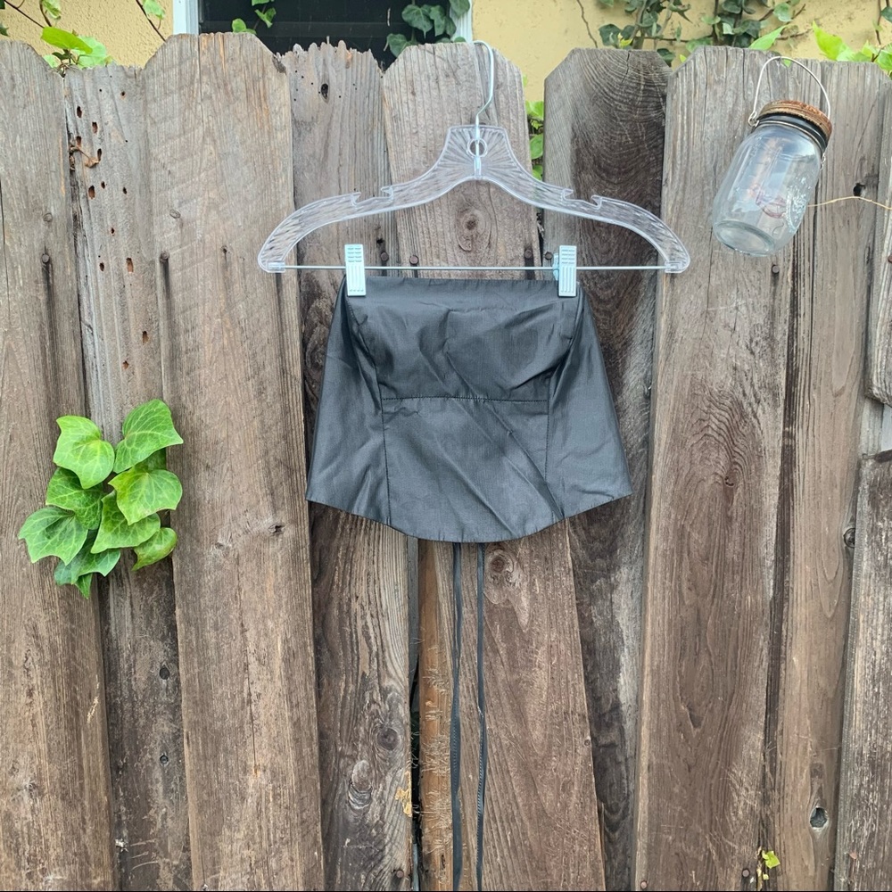 Backless shirt